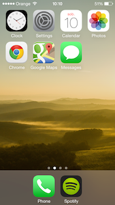 iPhone Home Screen